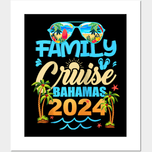 Family Cruise The Bahamas 2024 Summer Matching Vacation 2024 Raglan Posters and Art